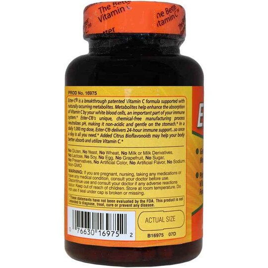 Ester-C 1000 Mg Capsules with Citrus Bioflavonoids, AH